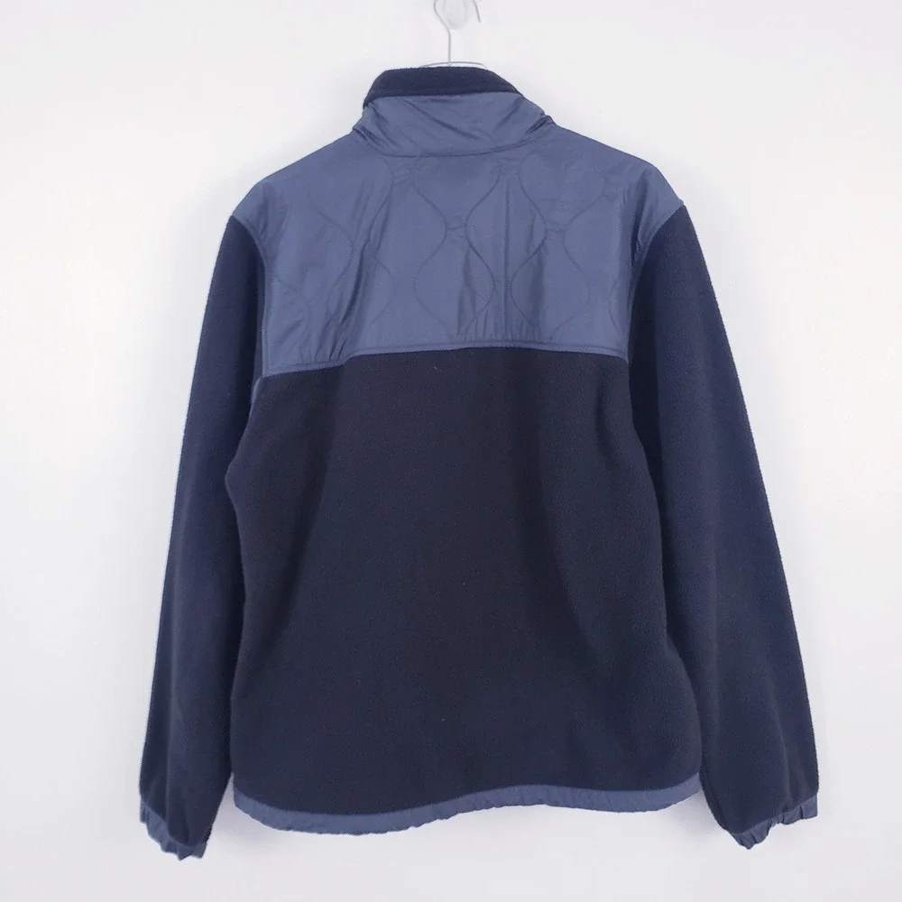 The North Face Royal Arch 1/4 Snap Fleece Pullover Jacket Black Mens Medium‎
